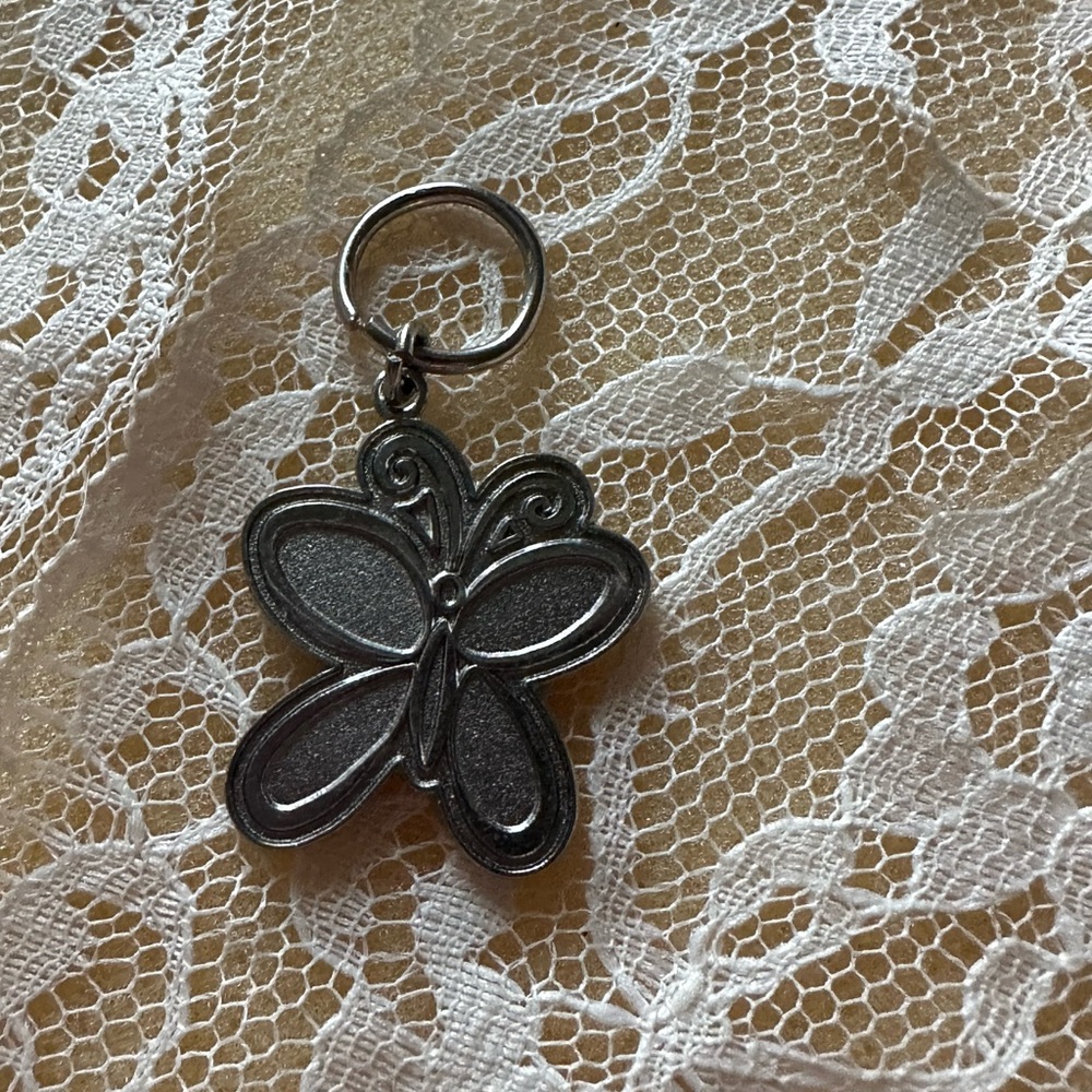DISNEY Butterfly Charm 2004 silver toned rare